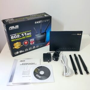 ASUS 802.11ac Dual-band Gigabit Wireless AC1900 Router RT-AC68P